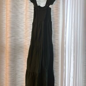 Green Sleeveless Maxi Dress